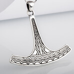 Ukko Thor's Hammer Mjolnir Pendant // Silver