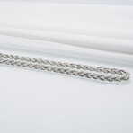 Viking Braided Chain Necklace // Silver