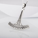 Ukko Thor's Hammer Mjolnir Pendant // Silver