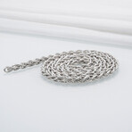 Viking Braided Chain Necklace // Silver