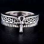 Ankh Symbol Ring // Silver (11)