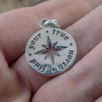 Compass Pendant // Silver