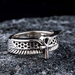 Ankh Symbol Ring // Silver (11)