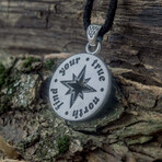 Compass Pendant // Silver