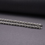 Viking Braided Chain Necklace // Silver