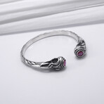 Sterling Silver Knot Ornament Bracelet // Silver