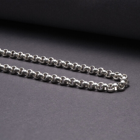 Rolo Chain Necklace // Silver