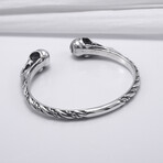 Sterling Silver Knot Ornament Bracelet // Silver