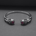 Sterling Silver Knot Ornament Bracelet // Silver