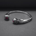 Sterling Silver Knot Ornament Bracelet // Silver