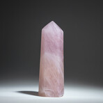 Genuine Polished Rose Quartz Point