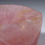 Genuine Polished Rose Quartz Bowl