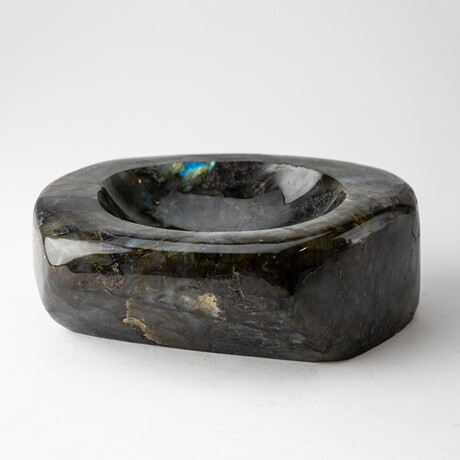 Genuine Polished Labradorite Freeform Bowl