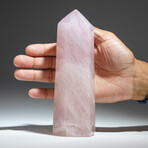 Genuine Polished Rose Quartz Point