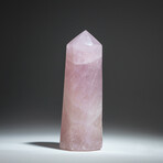 Genuine Polished Rose Quartz Point
