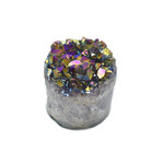 Metalized Amethyst Cylinder