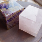Rose Quartz Cube