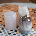 Metalized Amethyst Cylinder