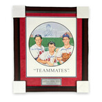 Dom DiMaggio, Bobby Doerr & Johnny Pesky // Boston Red Sox // Signed Photograph + Framed // Limited Edition #22/100