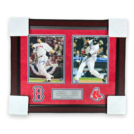 Manny Ramirez & David Ortiz // Boston Red Sox // Signed Photographs + Framed