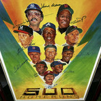 500 Home Run Club // Autographed Photograph + Framed // 11 Signatures