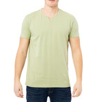 Basic V Notch T Shirts // Dusty Mint (S)