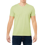 Basic V Neck T Shirts // Dusty Mint (2XL)