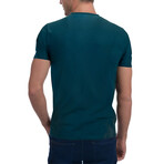 Basic Crew Neck T Shirt  // Teal (XL)