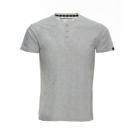 Basic Henley T Shirts // Oatmeal (S)