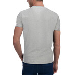 Basic Crew Neck T Shirt  // Oatmeal (L)