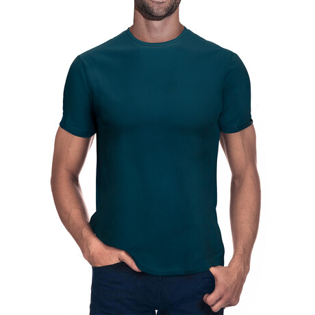 Basic Crew Neck T Shirt  // Teal (S)