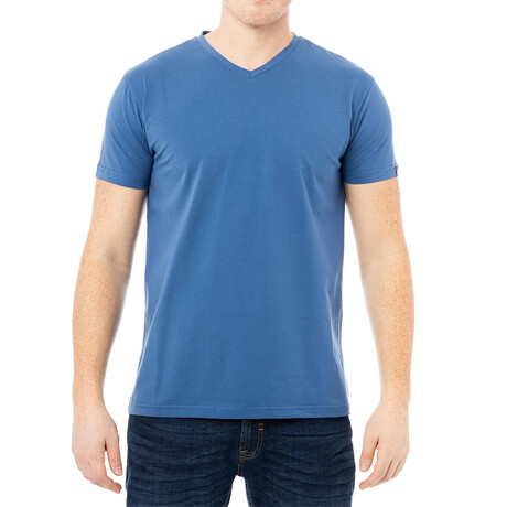Basic V Neck T Shirts // Night Blue (S)