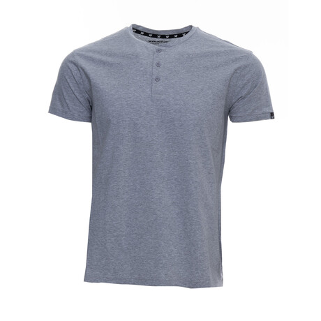 Basic Henley T Shirts // Cloud Gray (S)