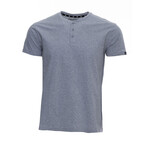 Basic Henley T Shirts // Cloud Gray (2XL)