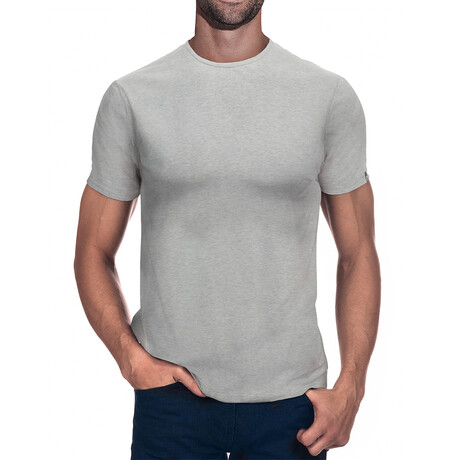 Basic Crew Neck T Shirt  // Oatmeal (S)