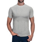 Basic Crew Neck T Shirt  // Oatmeal (L)