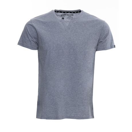 Basic V Notch T Shirts // Cloud Gray (S)