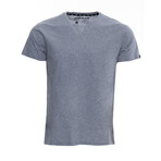 Basic V Notch T Shirts // Cloud Gray (XL)