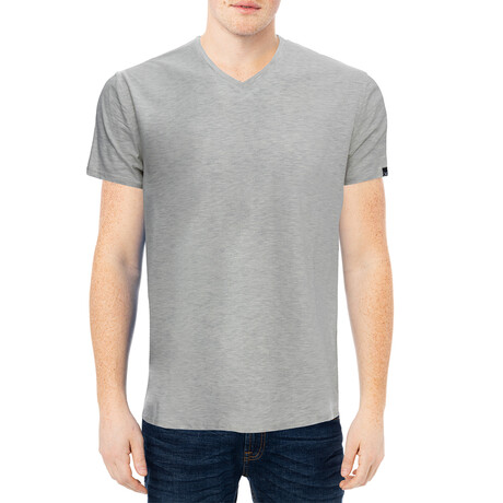 Basic V Neck T Shirts // Oatmeal (S)
