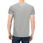 Basic V Neck T Shirts // Oatmeal (2XL)