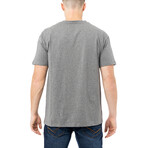 Basic V Notch T Shirts // Charcoal (XL)