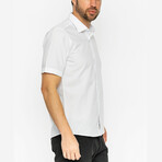 Ian Short Sleeve Button Up // White (L)