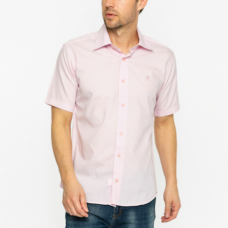 Noah Short Sleeve Button Up // Lilac (S)