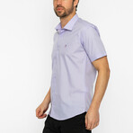 Joseph Short Sleeve Button Up // Lilac (L)