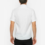 Jose Kevin Short Sleeve Button Up // White (XL)