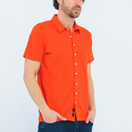 Blake Short Sleeve Button Up // Red (XL)