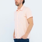 Corey Short Sleeve Button Up // Pink (L)