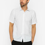 Jose Kevin Short Sleeve Button Up // White (L)