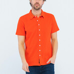 Blake Short Sleeve Button Up // Red (M)