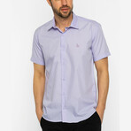 Joseph Short Sleeve Button Up // Lilac (M)